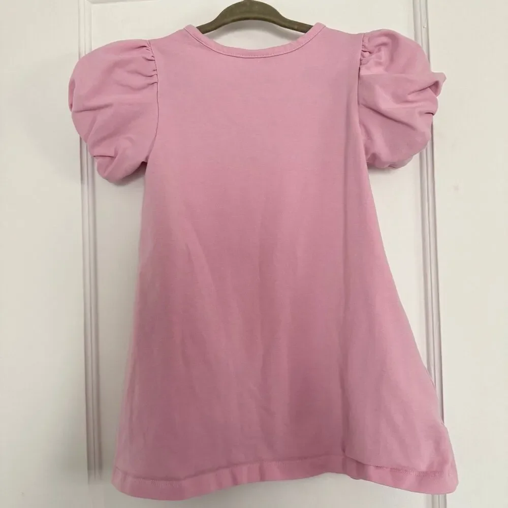 Hanna Andersson Bubble Puff Sleeve Swing Dress 3T 90cm